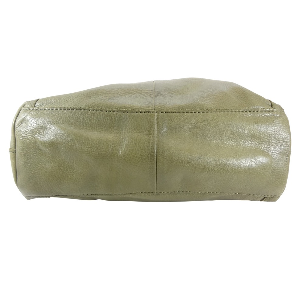 American Leather Co Slouchy Hobo Shoulder Bag Large Olive Green Pebbled - Picture 5 of 9